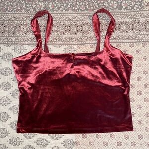 Wild Fable Red Sleeveless Cropped Camisole